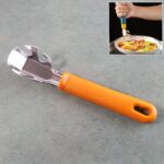 Multi-Functional Stainless Steel Hot Pot Gripper Clamp & Pan Lifter Tool (1 Pc) - Front View by Nari Haat, Indian eth...