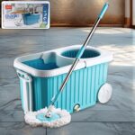 Apex Magic 360° Spin Mop Cleaning System with Stainless Steel Spinner - Front View by Nari Haat, Indian ethnic wear,...
