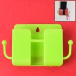 1 Pc Neon Green Wallmount Mobile Stand With Hook - Front View by Nari Haat, Indian ethnic wear, women clothing, desig...