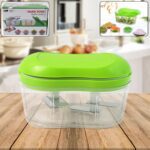 Manual Hand Push Garlic Cutter & Vegetable Chopper (1 pc) - Front View by Nari Haat, Indian ethnic wear, women clothi...