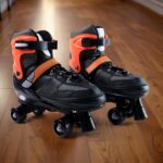 Adjustable Quad Roller Skates for Kids (XL / 1 Pair) - Front View by Nari Haat, Indian ethnic wear, women clothing, d...