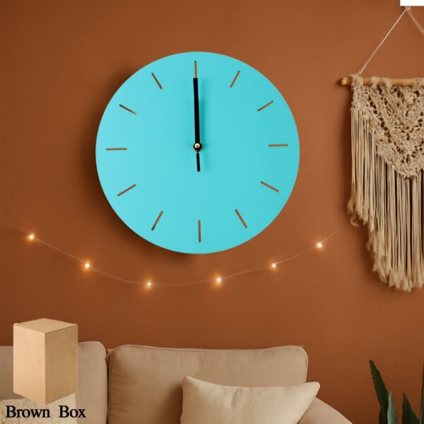 Contemporary Minimal Wall Clock (1 Pc) - Front View by Nari Haat, Indian ethnic wear, women clothing, designer suit