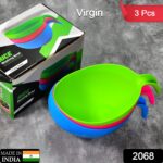 Plastic Rice Bowl / Food Strainer Thick Drain Basket (set of 3pcs) - With Dupatta by Nari Haat, Indian ethnic wear, w...