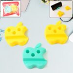 Multi-Functional Apple-Shaped Plastic Mobile Stand with Pen Holder (3 Pc / Mix Color) - Closeup Embroidery by Nari Ha...