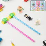 Fun Candy Design Pencil Set with Accessories (1 Set / Mix Design) - Sleeve Design by Nari Haat, Indian ethnic wear, w...