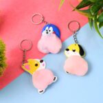 Cartoon Animal Keychain (1 Pc / Mix Design) - Front View by Nari Haat, Indian ethnic wear, women clothing, designer suit