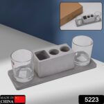 2 Wine Glasses & Marble Holder - Attractive Design for Hotels & Cafes - With Dupatta by Nari Haat, Indian ethnic wear...