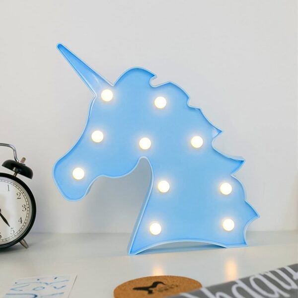 Unicorn Shaped LED Decorative Night Light (1 Pc) - Front View by Nari Haat, Indian ethnic wear, women clothing, desig...