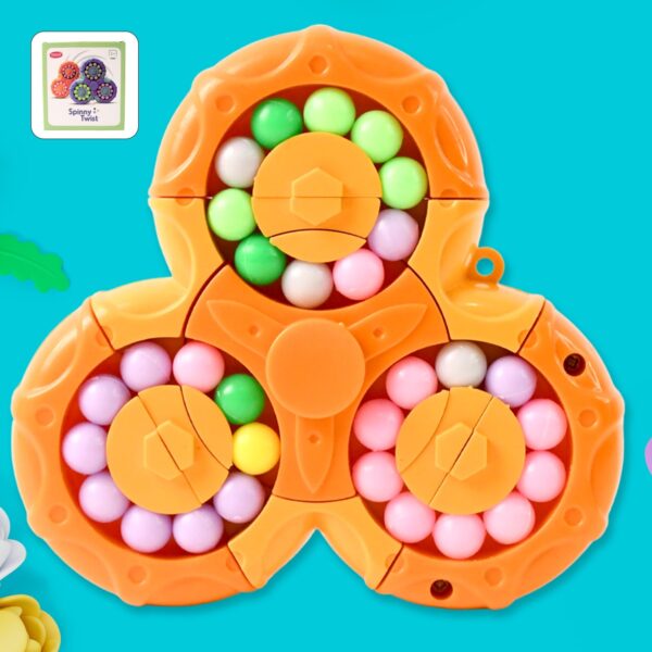 Aditi 3-in-1 Interactive Spinny Twist Puzzle Ball Toy - Front View by Nari Haat, Indian ethnic wear, women clothing, ...