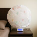 Protective Dust Cover for Table Fan (45 cm, 1 Pc) - Back View by Nari Haat, Indian ethnic wear, women clothing, desig...