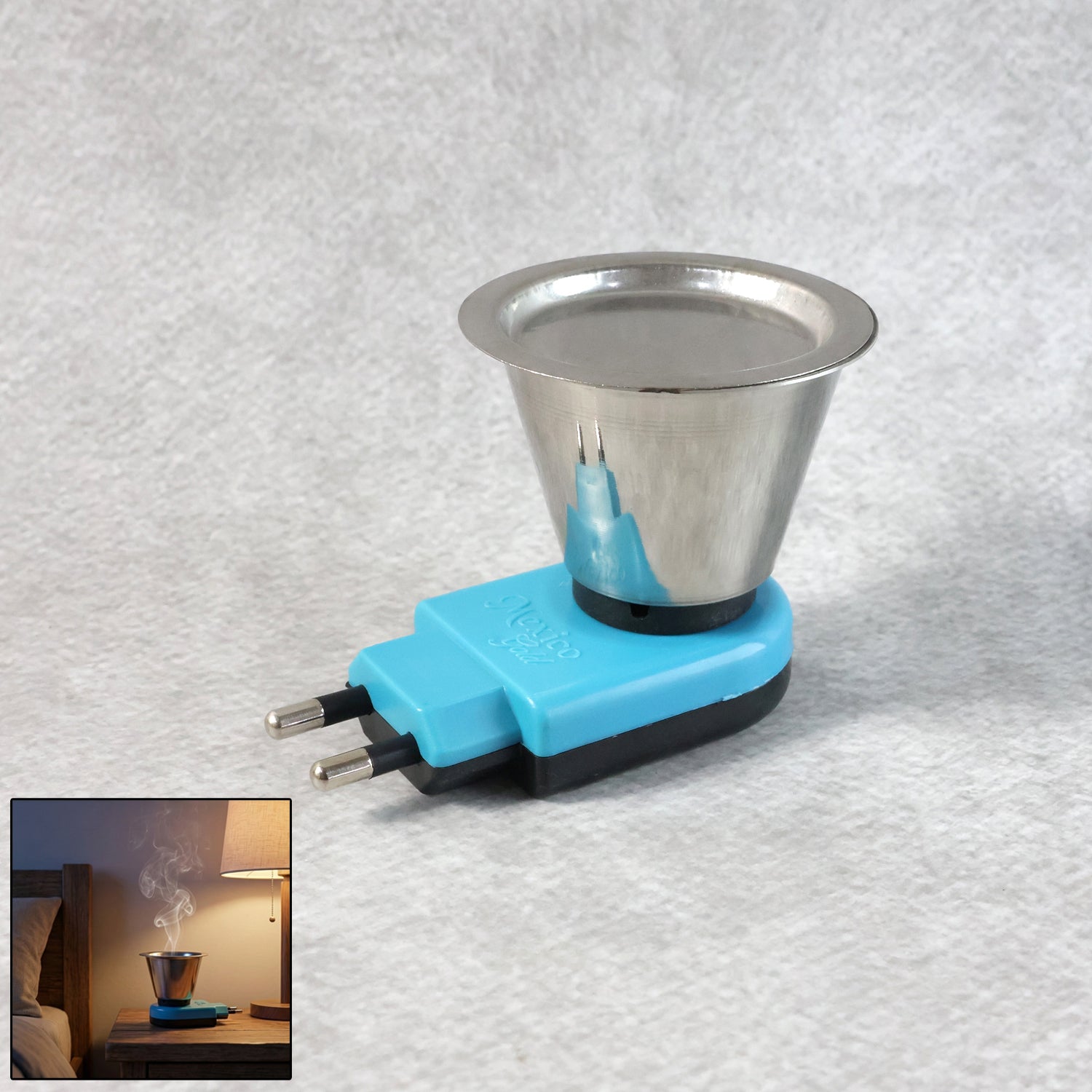 01_kapoor-dani.jpg Quick Burn Steel Kapoor Dani Stand (Mix Color) - Front View by Nari Haat, Indian ethnic wear, women clothing, designe...