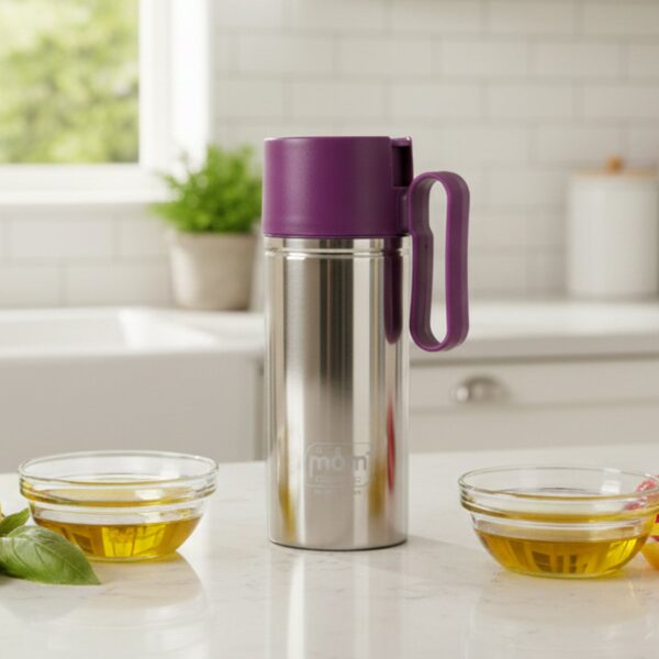 Supermom 750ml Approx. Stainless Steel Oil Pourer (1 Pc) - Front View by Nari Haat, Indian ethnic wear, women clothin...