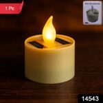 Solar Powered LED Flameless Candle Light (1 Pc) - With Dupatta by Nari Haat, Indian ethnic wear, women clothing, desi...