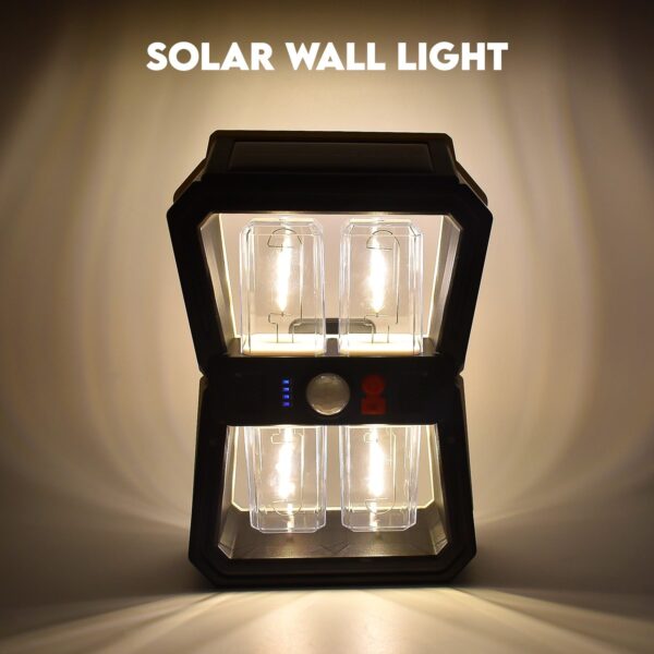Solar Wall Lantern Light with 3 Modes & Motion Sensor (1 Pc) - Front View by Nari Haat, Indian ethnic wear, women clo...