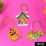 Silicone Push Bubble Fidget Keychain Toy (1 Pc) - With Dupatta by Nari Haat, Indian ethnic wear, women clothing, desi...