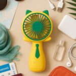Rechargeable Mini Handheld Fan (1 Pc) - Sleeve Design by Nari Haat, Indian ethnic wear, women clothing, designer suit