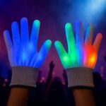 Dynamic Multi-Color Led Light-Up Glow Gloves (1 Pair) - Neckline Detail by Nari Haat, Indian ethnic wear, women cloth...