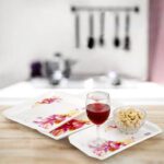 Serving Tray Set  (Pack of 3 Pcs / Multicolor / Mix Size) - Full Detail by Nari Haat, Indian ethnic wear, women cloth...