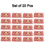 20 Pc Red Printed Pouch For Carrying Stationary Stuffs And All By The Students. - Image 3