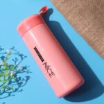 Plastic Vacuum Flask Bottle - (Pink Color / 1 Pc / 400ML) - Back View by Nari Haat, Indian ethnic wear, women clothin...