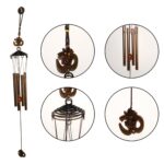 Metal Wind Chime with Om Symbol (1 Pc) - Back View by Nari Haat, Indian ethnic wear, women clothing, designer suit