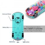 Rotating Transparent Gear Concept Car with Musical and 3D Flashing Lights Toy - Sleeve Design by Nari Haat, Indian et...