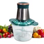 Stainless Steel Electric Meat Grinders with Bowl for Food Chopping Meat & Vegetable - Front View by Nari Haat, Indian...