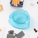 Oblivion Transparent Plastic Ashtray (Mix Color & 1 Pc) - Front View by Nari Haat, Indian ethnic wear, women clothing...