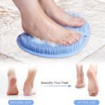 Silicone Bath Massage Cushion – Suction Cup Exfoliating Foot Scrubber & Mat - Neckline Detail by Nari Haat, Indian ...