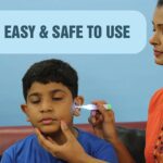 Green LED Flashlight Earpick with Tweezer (1 Pc) - Neckline Detail by Nari Haat, Indian ethnic wear, women clothing, ...