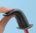Silicone Toilet Brush with Holder Stand  for Bathroom Cleaning - Full Detail by Nari Haat, Indian ethnic wear, women ...