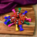 Traditional Multicolor Navratri Hair Bun (1 Pc) - Back View by Nari Haat, Indian ethnic wear, women clothing, designe...