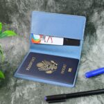 Premium PU Leather Passport Holder with Card Slots (1 Pc) - Neckline Detail by Nari Haat, Indian ethnic wear, women c...