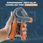 Adjustable Hand Grip Strengthener with Counter (1 Pc) - Back View by Nari Haat, Indian ethnic wear, women clothing, d...