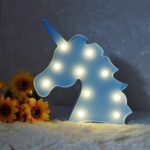 Unicorn Shaped LED Decorative Night Light (1 Pc) - Neckline Detail by Nari Haat, Indian ethnic wear, women clothing, ...