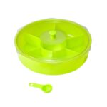 Multipurpose Dry-fruit and masala box with single spoon. - Front View by Nari Haat, Indian ethnic wear, women clothin...