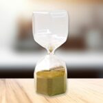 Faceted Glass Hourglass Sand Timer - (1 Pc / 4 Minutes Approx Time) - Back View by Nari Haat, Indian ethnic wear, wom...