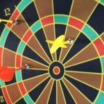 Roll-Up Double-Sided Dartboard Game (1 Set) - Neckline Detail by Nari Haat, Indian ethnic wear, women clothing, desig...