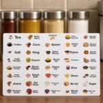 Kitchen Spice Jar Label Sticker Sheet (1 Sheet) - Front View by Nari Haat, Indian ethnic wear, women clothing, design...