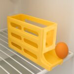 3-Layer Rolling Egg Storage Rack Dispenser (1 Pc) - Neckline Detail by Nari Haat, Indian ethnic wear, women clothing,...