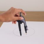 2-Piece Geometry Protractor Set with Lock and Transparent Protractor - Neckline Detail by Nari Haat, Indian ethnic we...