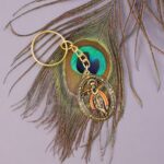 Metal Traditional Decorative Lord Krishna Keychain (1 Pc) - Back View by Nari Haat, Indian ethnic wear, women clothin...