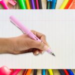 Pink 2-in-1 Everlasting Magic Pencil Replaceable Eraser – Inkless, Reusable, Portable - Neckline Detail by Nari Haa...