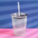 450 ML Monaco Premium Transparent Plastic Cup, Tumbler - Closeup Embroidery by Nari Haat, Indian ethnic wear, women c...