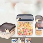 Ritu Push 'N' Lock Airtight Food Storage Container Set (4 Pc) - Back View by Nari Haat, Indian ethnic wear, women clo...