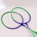 2 Pc Lightweight Kids Badminton Racket Set with Carry Bag - Neckline Detail by Nari Haat, Indian ethnic wear, women c...