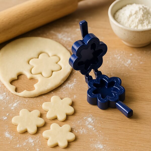 1 Pc Assorted Shape Plastic Snack Mould (Mix Design / 1 Pc) - Front View by Nari Haat, Indian ethnic wear, women clot...