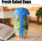 Fruit and Vegetable Salad Cups Easy Clean Salad Mixing Cup (1Pc) - Sleeve Design by Nari Haat, Indian ethnic wear, wo...