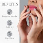 OG Beauty Silver Moonlight Starlet Glitter Nail Paint (10 ML / 1 Pc) - Closeup Embroidery by Nari Haat, Indian ethnic...