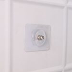 Heavy Duty Transparent Adhesive Wall Hook with Stainless Steel Screw Head (1 Pc) - Neckline Detail by Nari Haat, Indi...